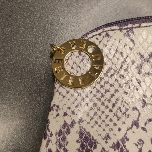 ESTEE LAUDER Purple Snakeskin Pattern Make-up / Cosmetics / Travel Case / Clutch - Picture 3 of 9